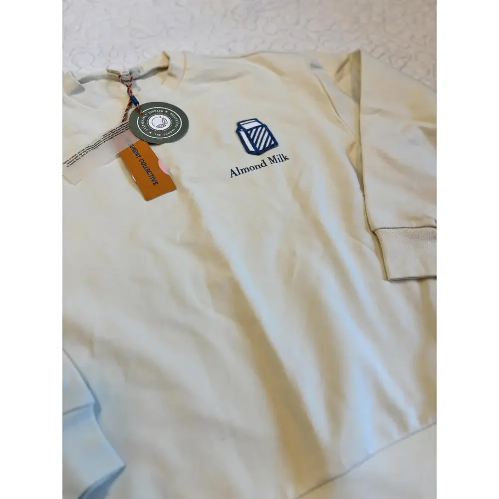 The Sunday Collective Almond Milk‎ Sweatshirt Size 8-9 #500